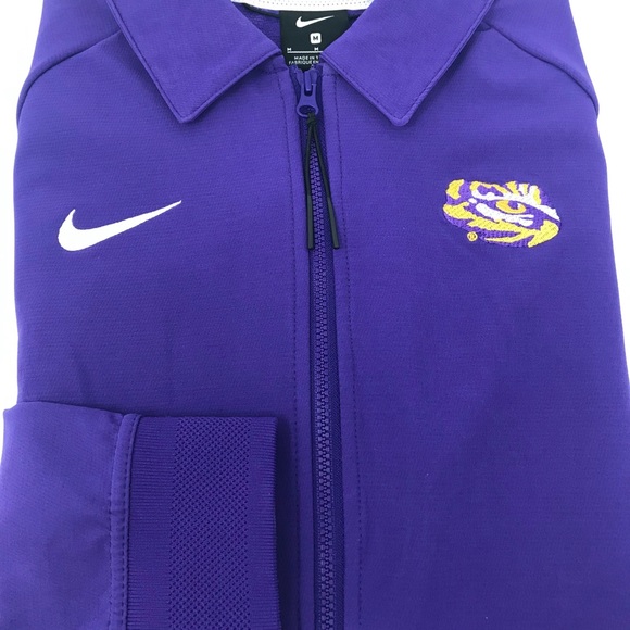 Nike LSU Team Sideline Therma Mid Weight Jacket Md - Picture 2 of 10